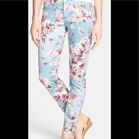 7 For All Mankind Denim - 7 for all Mankind Floral Skinny Jeans